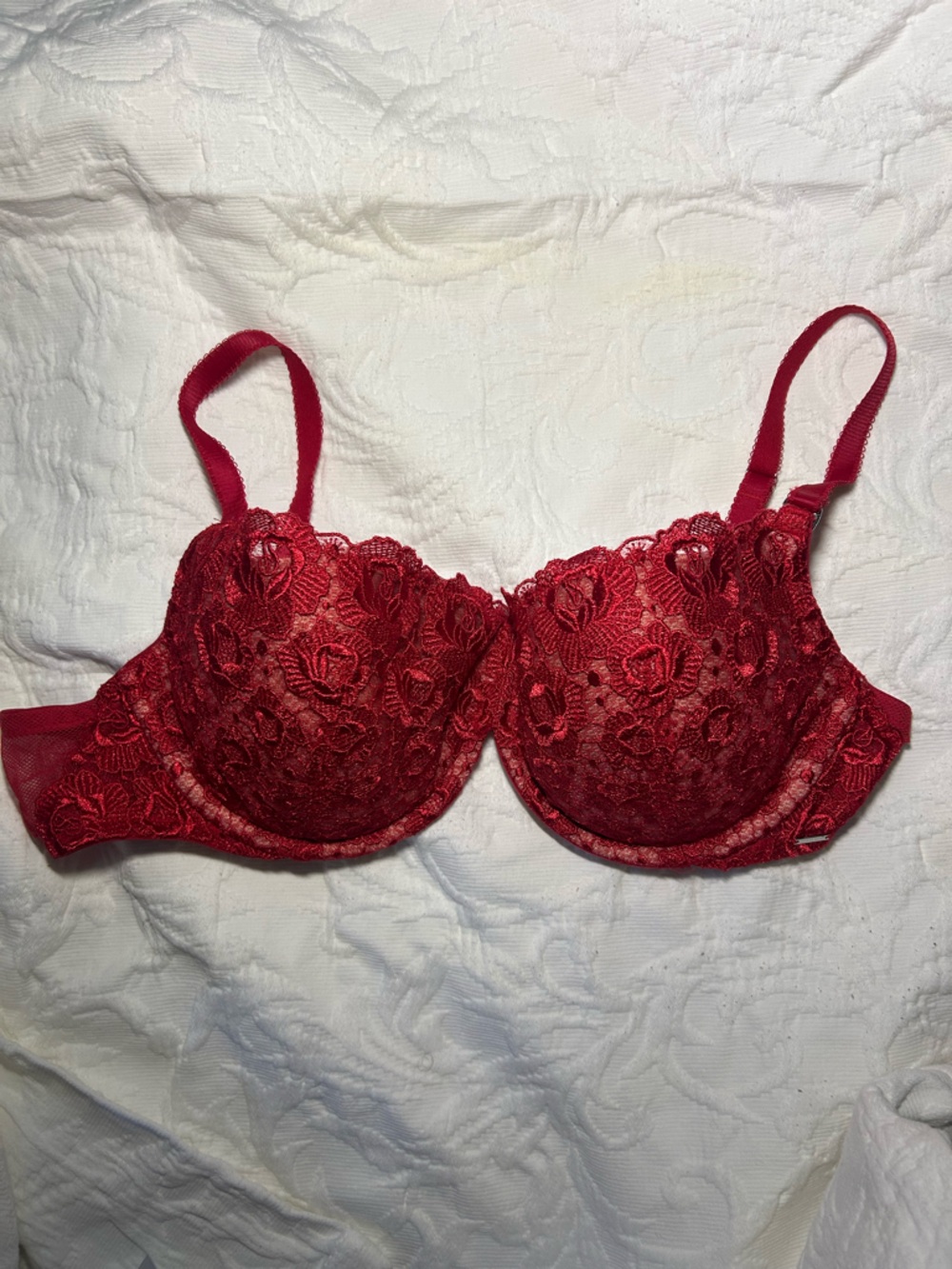 Victoria's Secret Red Lace Underwire Bra